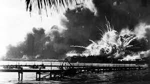 The bombing of Pearl Harbor