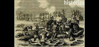 Llegada de los españoles a costas mexicanas