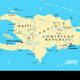 Mapa politico de la hispaniola con haiti y republica dominicana ekgmhk