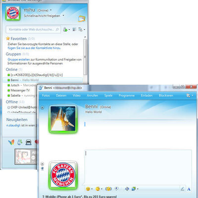 Timeline: windows live messenger