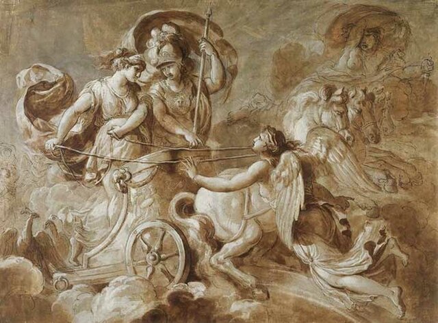 Odysseus and his men after the Trojan War.