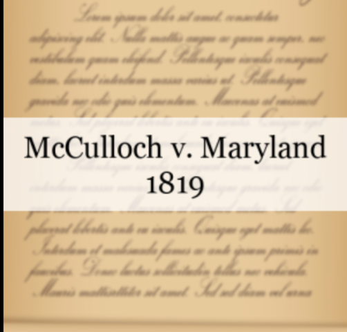 McCulloch v. Maryland