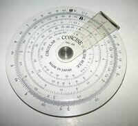 Regla circular de calculo
