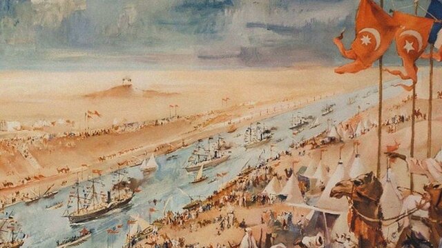 Inauguració del canal de Suez