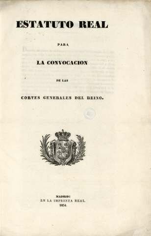 Aprobación del Estatuto Real