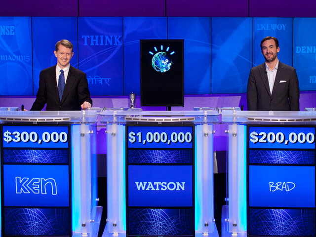 IBM Watson plays jeopardy