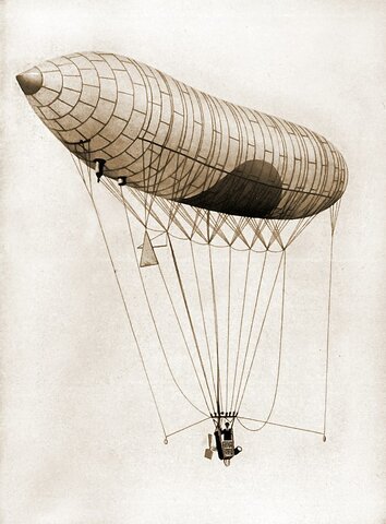 Santos-Dumont make his first flight.