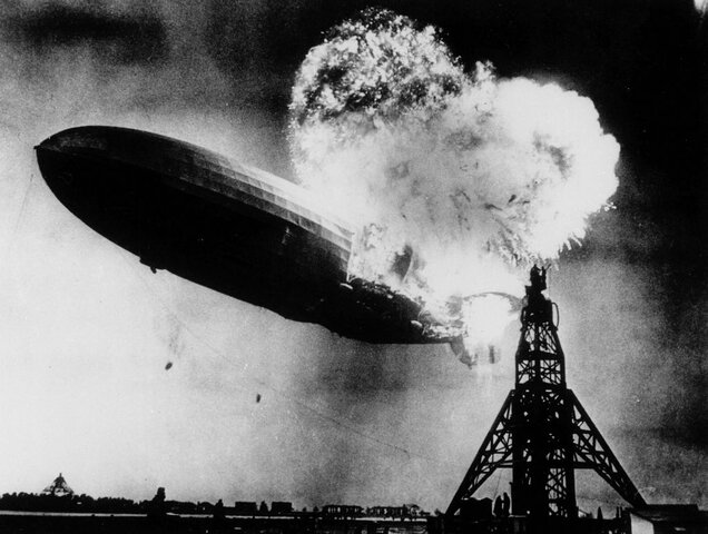 Hidenburg disaster (End of Airship Era).