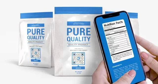 Embalaje del producto QR codes on product packaging
