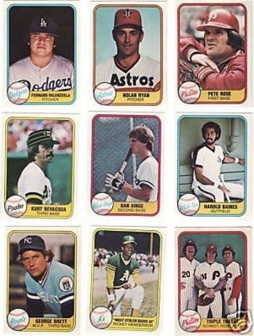 Baseball cards