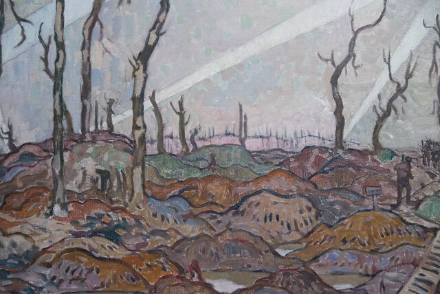 "A Copse" is painted