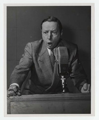 Foster Hewitt begins on Hockey Night in Canada