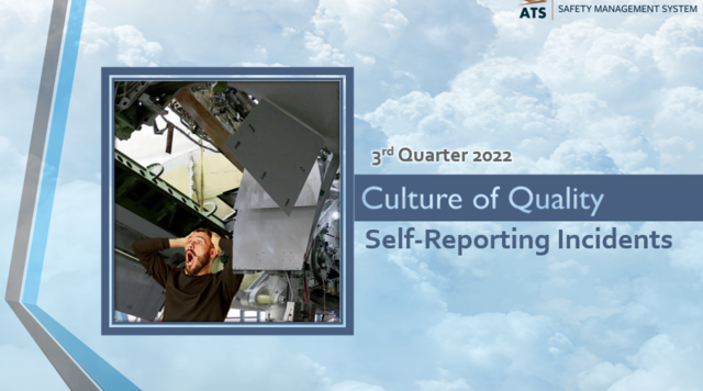 3Q2022 Culture of Quality - Self Reporting Incidents