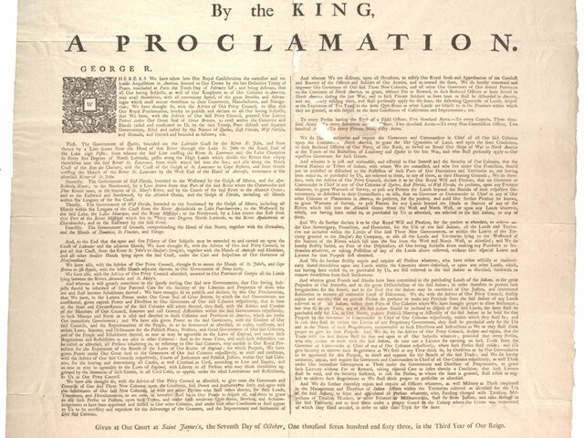 proclamation of 1763