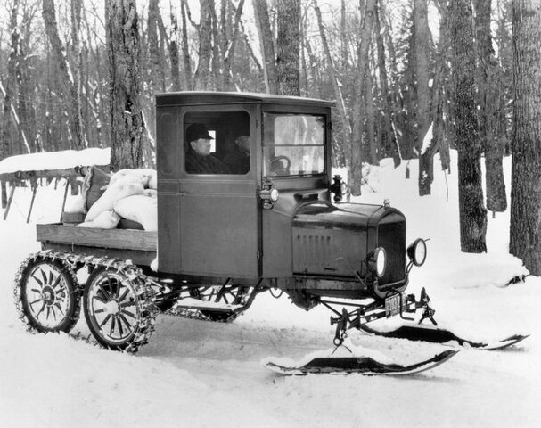 Snowmobile invented