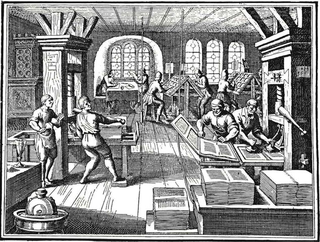 Boktrykkerkunsten ble oppfunnet