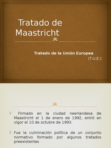 Tratado de Maastricht
