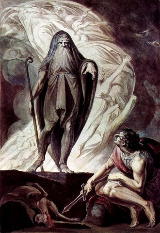 Odysseus in the underworld.