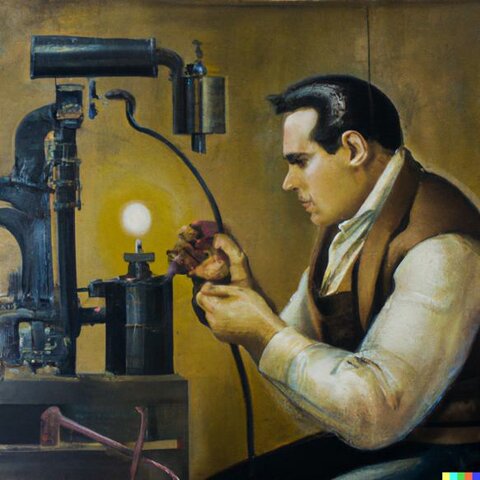 La aparición de la fábrica moderna y la consolidación de la ingeniería mecánica y eléctrica.