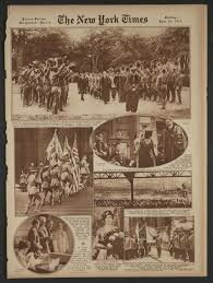 American combat forces arrive in France.