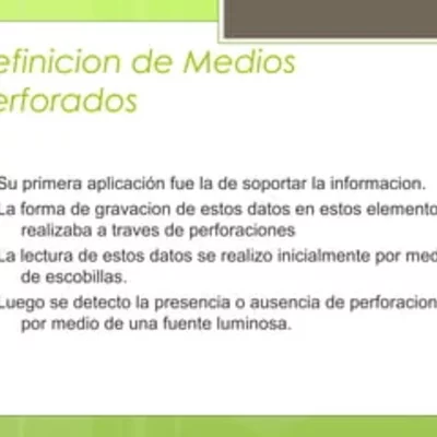 Timeline: Medios perforados |