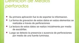 Timeline: Medios perforados |