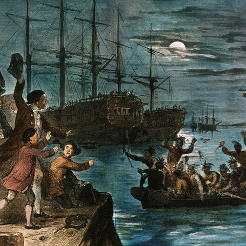 The Boston Tea Party of 1773