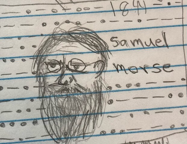 Samuel Morse sends first telegraph message