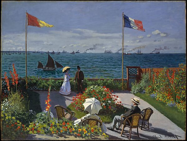 La terrazza a Sainte-Adresse di Claude Monet