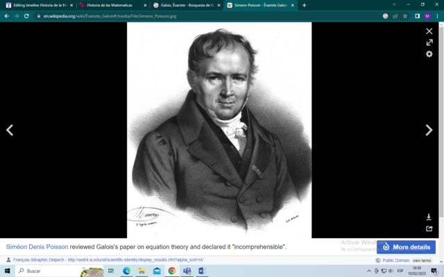 Galois, Évariste(Bourg-la-Reine, Francia,París)