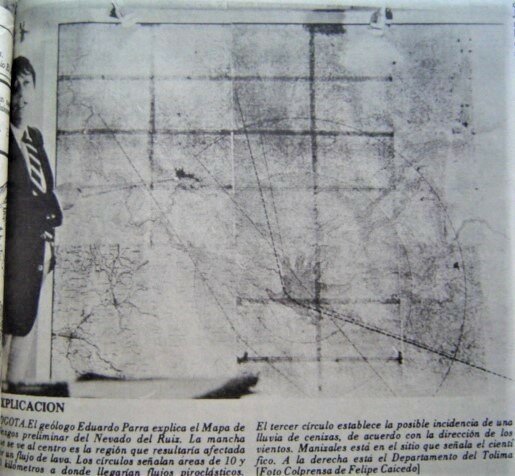 7 de octubre de 1985 –Entrega primer mapa de riesgo del Volcán Nevado del Ruiz