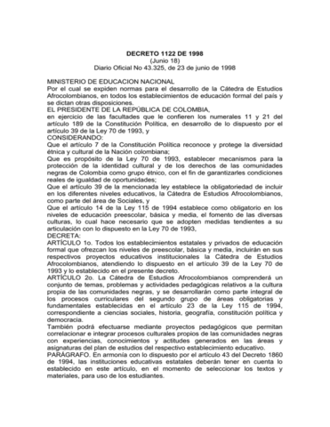 decreto 1112 de 1998