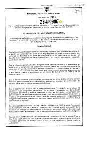 DECRETO 2406 DE 2007