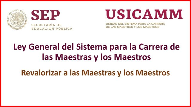 Ley General del Sistema para la Carrera de las Maestras y los Maestros