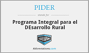 CREACIÓN DEL PIDER