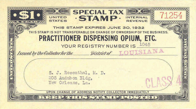 Las primeras leyes antidrogas