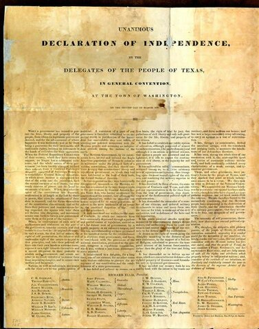 Texas Declares Independence