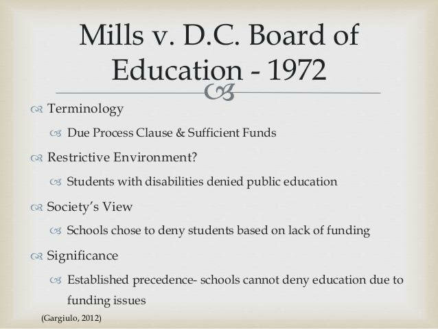 Mills v. Board of Education of the District of Columbia
