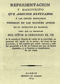 Manifiesto de los persas