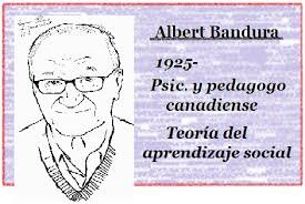 Albert Bandura,(1925-2021) El aprendizaje Social. También conocido como aprendizaje observacional, vicario, imitación o aprendizaje cognitivo social.(Arancibia. 1997. Sp).