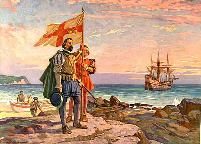 Juan Cabot  explores North American shores