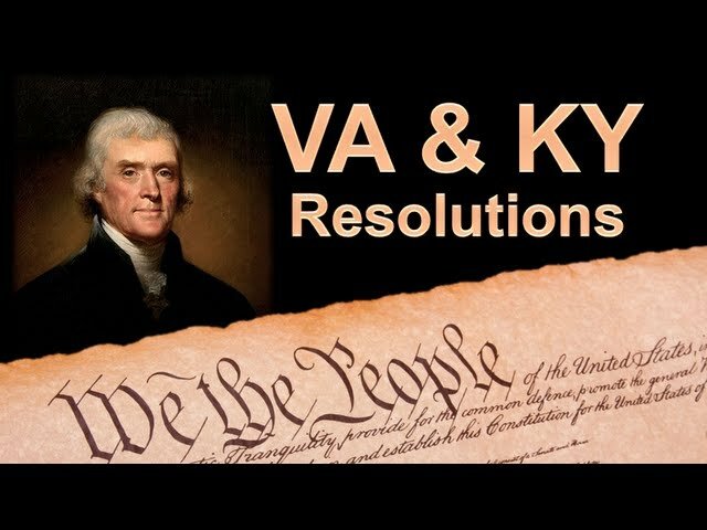 Virginia and kentucky Resolutions 1798