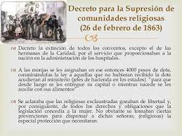 Supresión de las Comunidades Religiosas.