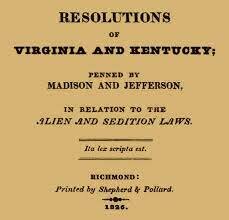 Virginia and Kentucky resolutions
