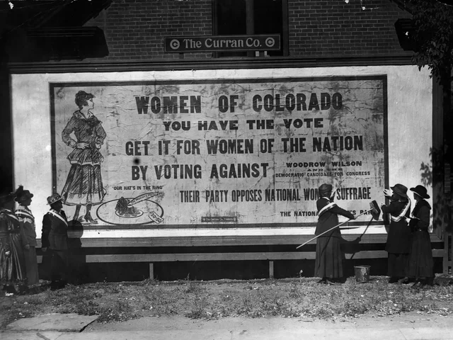 La mujeres consiguien el derecho a voto en Wyoming