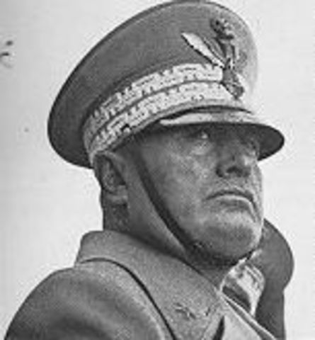 Fascist leader Mussolini