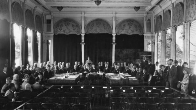 The League of Nations was established in 1920.