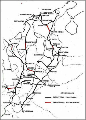 Red de carreteras del 1948 a 1960