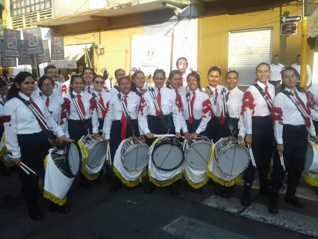 I entered to the high school war band No. 1