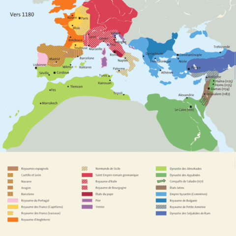 Los almoharides fueron sustituidos por los almohades.